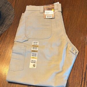 Carhartt Original Fit Beige Work Pants. Size 38x30